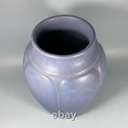 Gorgeous Vintage Zanesville Stoneware Vase#795 Blueish-Lilac-Silver Matte Glaze