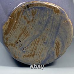 Gorgeous Vintage Zanesville Stoneware Vase#795 Blueish-Lilac-Silver Matte Glaze