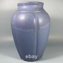 Gorgeous Vintage Zanesville Stoneware Vase#795 Blueish-Lilac-Silver Matte Glaze