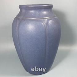Gorgeous Vintage Zanesville Stoneware Vase#795 Blueish-Lilac-Silver Matte Glaze
