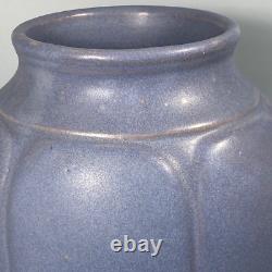 Gorgeous Vintage Zanesville Stoneware Vase#795 Blueish-Lilac-Silver Matte Glaze