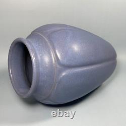Gorgeous Vintage Zanesville Stoneware Vase#795 Blueish-Lilac-Silver Matte Glaze