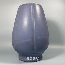 Gorgeous Vintage Zanesville Stoneware Vase#795 Blueish-Lilac-Silver Matte Glaze