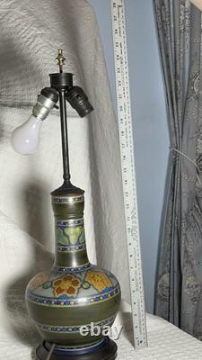 Gouda Art Pottery Lamp -art Deco, Arts & Crafts, Mission Style