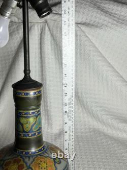 Gouda Art Pottery Lamp -art Deco, Arts & Crafts, Mission Style