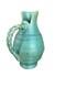 Green Fulper Hand Built Pitcher, American Art Pottery, Arts & Crafts, Boho, 1910