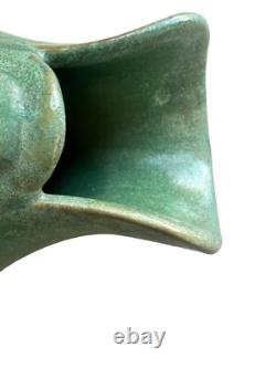 Green FULPER Hand Built Pitcher, American Art Pottery, Arts & Crafts, Boho, 1910