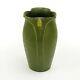 Grueby Pottery 8.25 Matte Green 2-color Leaf & Bud Vase Arts & Crafts Boston