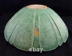 Grueby Pottery LARGE ARTS & CRAFTS VASE BOWL 10 Artist Signed