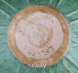 Grueby Pottery LARGE ARTS & CRAFTS VASE BOWL 10 Artist Signed