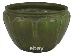 Grueby Pottery Matte Green Arts And Crafts Large Leaf Bowl