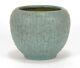 Grueby Pottery Matte Curdled Blue Green Spherical Vase Arts & Crafts Boston