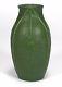 Grueby Pottery Matte Green 3 Leaf 7.25 Ovoid Vase Arts & Crafts Boston