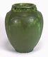 Grueby Pottery Matte Green Large Vase 3 Curled Leaf Handles Arts & Crafts Boston