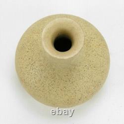 Grueby Pottery plain matte oatmeal white 4 cabinet vase Arts & Crafts Boston