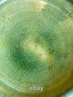 Grueby Signed Arts Crafts Studio Green Art Pottery Vessel Bowl Antique Boston