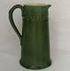 Hampshire Pottery Arts & Crafts Pitcher With Embossed Designs. Signed & Mint