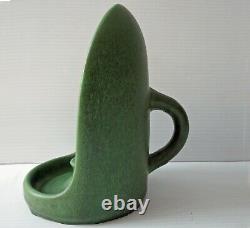 HAMPSHIRE POTTERY MATTE GREEN CANDLE STICK Arts and Crafts