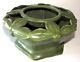Heavy! Wheatley Pottery Arts And Crafts Matte Green Vase / Flower Frog