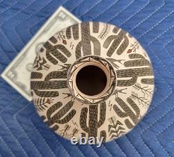 HECTOR GALLEGOS JR Mata Ortiz Sgraffito Vase 6-Mexican Arts & Crafts Pottery