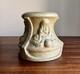 Htf Antique Zanesville Pottery Fortune Teller Vase / Stand Arts & Crafts As Is