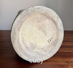 HTF Antique Zanesville Pottery Fortune Teller Vase / Stand Arts & Crafts AS IS