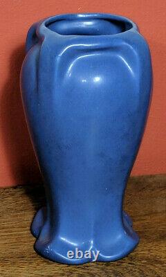 Haegar Art Pottery Matte Blue Arts And Crafts Vase