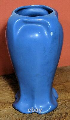 Haegar Art Pottery Matte Blue Arts And Crafts Vase