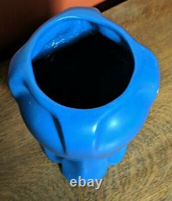 Haegar Art Pottery Matte Blue Arts And Crafts Vase