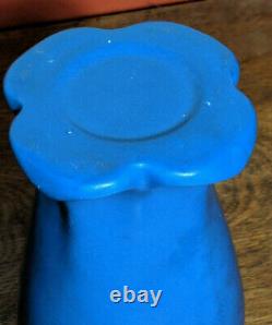 Haegar Art Pottery Matte Blue Arts And Crafts Vase