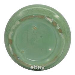 Haeger 1920s Vintage Arts and Crafts Pottery Frosted Matte Green Ceramic Vase