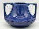 Haeger Arts & Crafts Era'eve' Pottery Two Handle Vase Gloss Blue Purple 6