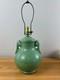 Haeger Early Art Pottery Deco Geranium Leaf Green Glaze Arts & Crafts Lamp