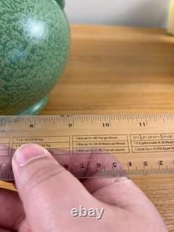 Haeger Early Art Pottery Deco Geranium Leaf Green Glaze Arts & Crafts Lamp