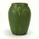 Hampshire Pottery 7.25 Matte Green Leaf & Bud Vase #42 Arts & Crafts Keene Nh