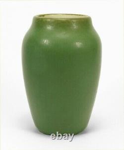 Hampshire Pottery 8 vase matte green glaze arts & crafts shape # 18/4