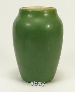 Hampshire Pottery 8 vase matte green glaze arts & crafts shape # 18/4