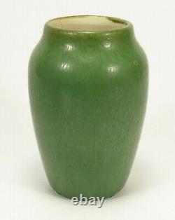 Hampshire Pottery 8 vase matte green glaze arts & crafts shape # 18/4