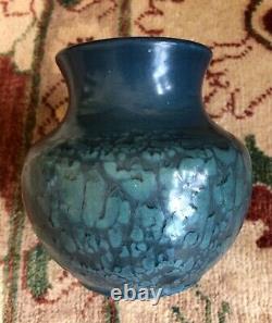 Hampshire Pottery Art & Crafts Vase Blue Mottled Glaze