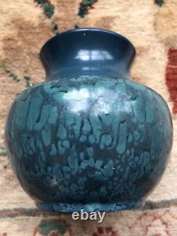 Hampshire Pottery Art & Crafts Vase Blue Mottled Glaze