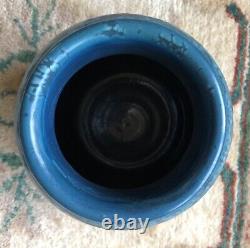 Hampshire Pottery Art & Crafts Vase Blue Mottled Glaze