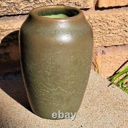 Hampshire Pottery Arts & Crafts Vase Brown Green Matte Glaze 79034 4 3/4