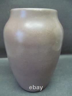 Hampshire Pottery Brown Grey Curdled Matte Glaze 8 Vase Arts & Crafts