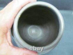 Hampshire Pottery Brown Grey Curdled Matte Glaze 8 Vase Arts & Crafts