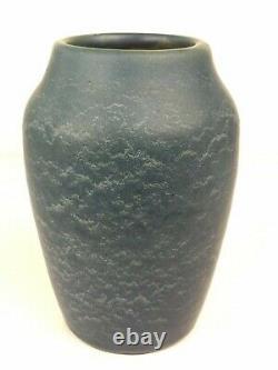 Hampshire Pottery Matte Blue Arts & Crafts Vase