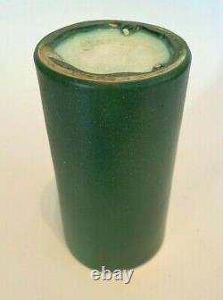 Hampshire Pottery Matte Green Glaze Classic Cylinder Vase Arts & Crafts