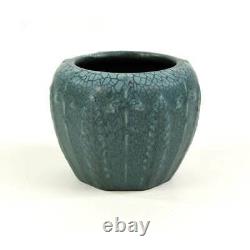 Hampshire Pottery Mottled Blue Arts And Crafts Vase