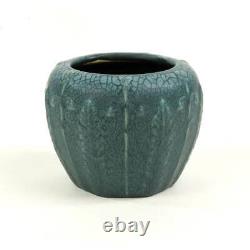 Hampshire Pottery Mottled Blue Arts And Crafts Vase