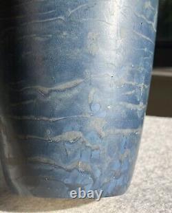 Hampshire Pottery Tall Blue Vase Arts Crafts