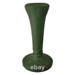 Hampshire Pottery Tall Matte Green Arts and Crafts Vase